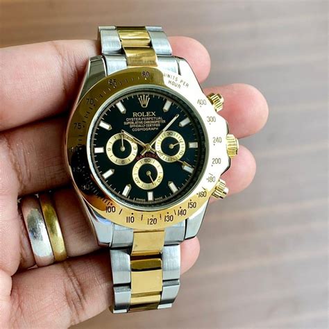 gold and silver rolex watch